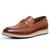 Sapato Mocassim Casual Couro Masculino Esporte Fino Elegante Solado Borracha Casamento Marrom