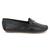 Sapato Mocassim Feminino Em Couro Anti Stress Conforto Preto