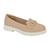 Sapato Modare 7357.106 Mocassim Oxford Leve Salto Tratorado Feminino Bege