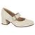 Sapato Modare 7373.113 Salto Grosso Boneca Feminino Off white