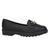 Sapato Modare Mocassim Loafer Tratorado Preto Preto