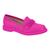 Sapato Moleca 5666.106 Mocassim Oxford Casual Salto Tratorado Feminino Pink