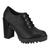 Sapato Moleca 5713.101 Oxford Salto Alto Tratorado Casual Feminino Preto