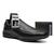 Sapato Ortopédico Social Confortável Antistress Masculino Cinto e Carteira - Em Couro Ref 452 preto cinto, Carteira
