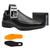 Sapato Ortopédico Super Macio Confortável Cinto e Carteira - Em Couro Ref 452 preto em couro cinto, Carteira
