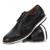 Sapato Oxford Casual Masculino Brogue Premium Couro Confort Marrom