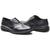 Sapato Oxford em Couro Masculino Alta Qualidade Cadarço Costura Reforçada Homens Elegante Preto