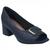 Sapato Peep Toe Piccadilly Maxi  715018 Azul marinho