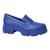 Sapato Quiz 641747-20 Mocassim Oxford Casual Salto Tratorado Feminino Azul