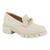 Sapato Ramarim 2312103 Mocassim Oxford Casual Tratorado Feminino Creme