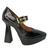 Sapato Salto Carretel Vizzano Feminino 141210013967 - Preto Preto 001665