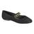 Sapato Sapatilha Moleca 5094.1651 Fivela Casual Confortável Feminino Preto