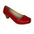 Sapato Scarpan Ana Hoffmann Salto Médio Bico Quadrado - 590 Vermelho fosco