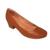Sapato Scarpin Feminino Usaflex Salto Baixo Social Q6692 Canela