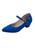 Sapato Scarpin Salto Baixo Grosso Estilo Boneca 36.003 Azul royal