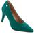 Sapato Scarpin Via Uno 404001 Feminino Verde