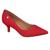 Sapato Scarpin Vizzano Social Feminino Salto Baixo Original Verniz Confortável Vermelho