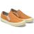 Sapato Slip On Masculino Casual Em couro Com Elástico Lateral Bege