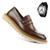 Sapato Social Casual Masculino Mocassim Loafer Sola Tratorada 2023 Marrom