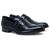 Sapato Social Democrata Metropolitan Couro Harry Flex 316102 Preto