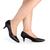 Sapato Social Feminino Scarpin Salto Baixo Fino Confortável Preto