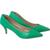 Sapato Social Feminino Scarpin Salto Baixo Fino Confortável Verde