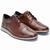 Sapato Social Masculino Bico Redondo Oxford Couro Casual Marrom 40 Marrom