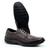 Sapato Social Masculino Clássico Couro Ortopédico Confort Cadarço Solado Costurado Durabilidade 5020 marrom