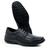 Sapato Social Masculino Clássico Couro Ortopédico Confort Cadarço Solado Costurado Durabilidade 5020 preto