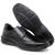 Sapato Social Masculino Conforto Preto Marrom Elegante Casual Moderno Cadarço Preto