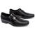 Sapato Social Masculino de Couro Ref. 18051 Linha Premium Cor Preto Preto