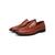 Sapato social masculino mocassim casual de couro legitimo slip on confortavel 38 ao 45 Dn garth caramelo