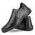 Sapato social masculino ortopédico antistress de couro confortavel 37 ao 44 Preto