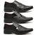 Sapato social masculino Sollano kit 3 pares preto verniz  tamanho 37 ao 44 Preto