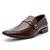 Sapato Social Masculino Tradicional Em Couro Legítimo Casual Loafer Derby Clássico Marrom