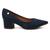 Sapato Vizzano 1220.315 Scarpin Salto Grosso Social Bico Fino Feminino Marinho