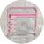 Saquinho Maternidade Plástico Organizador C/Tag Bordado(4un)  Rosa Claro
