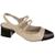 Scarpin Bebecê Slingback Salto Bloco Fivelas T4618-322 Nude