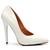 Scarpin Feminino Barato Sapato Salto 10cm Confortável Super Macio Branco