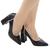 scarpin feminino preto confort  croco tendência valle shoes 700 preto croco