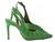 Scarpin Feminino Salto Alto Fino Verde Kiwi Verde