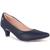 Scarpin feminino salto baixo bico fino r2.29 Marinho