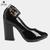 Scarpin Griffe Com Pulseira Salto Alto Feminina Preto