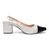 Scarpin Sapato da Corte Slingback Bicolor Preto e branco