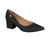 Scarpin Sapato Social Vizzano Feminino Salto Baixo Grosso Trabalho  Napa preto