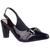 Scarpin Sapato Verniz Feminino Bico Fino Salto Alto Bloco Verniz preto