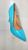 Scarpin verniz alto 10cm Azul aurora