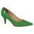 Scarpin Vizzano Feminino Salto Baixo Fino Macio Verde