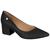 Scarpin Vizzano Feminino Salto Baixo Grosso Conforto Preto