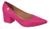 Scarpin Vizzano Salto Robusto Baixo 1220 315 Pink